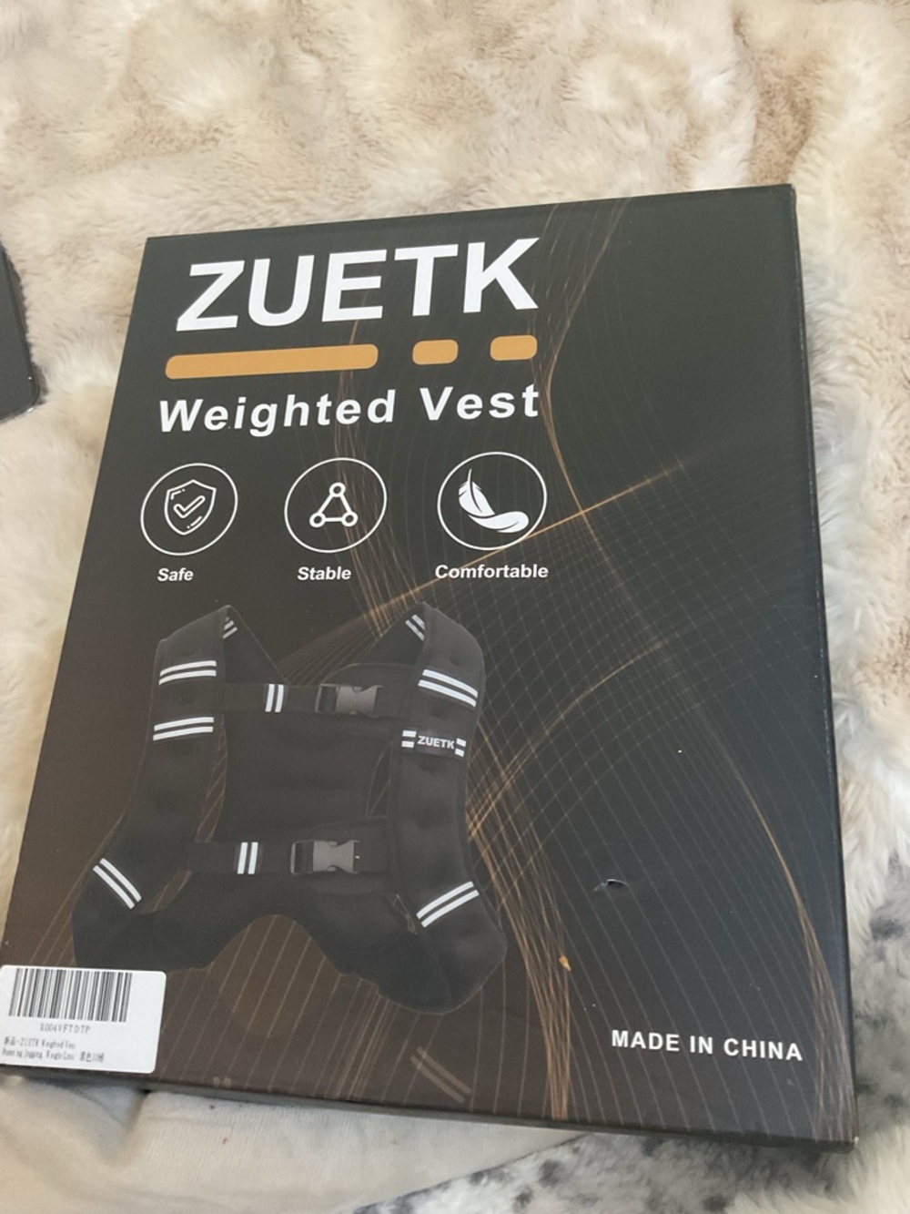 Black Weighted Vest - Adjustable Fitness Vest